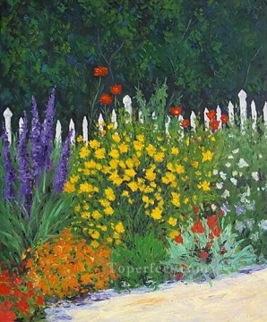yxf011bE impressionism garden Oil Paintings